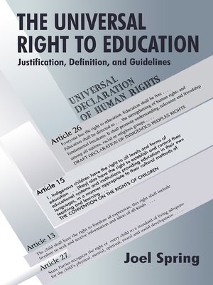 cover image of The Universal Right to Education